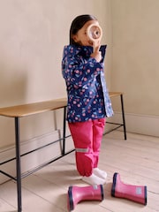 JoJo Maman Bébé Berry Pink Pack-Away Waterproof Trousers - Image 8 of 8