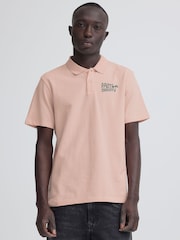 Blend Pink Maille Short Sleeve Polo Shirt - Image 1 of 5