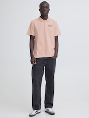 Blend Pink Maille Short Sleeve Polo Shirt - Image 3 of 5