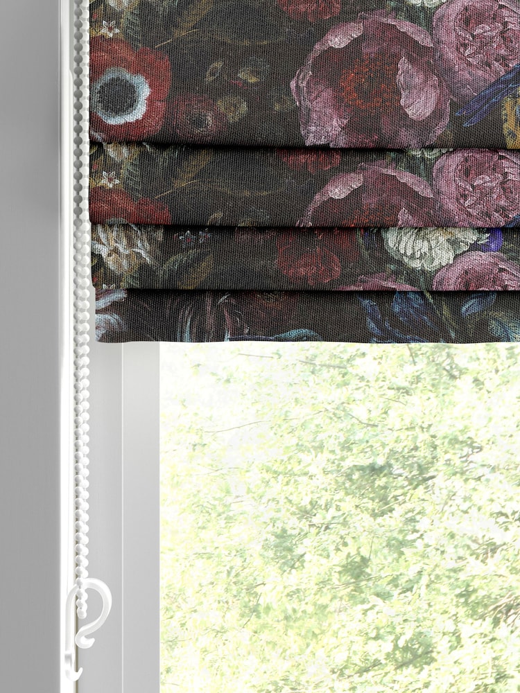 Graham & Brown Black Allure Made to Measure Roman 100% Cotton Blind - Image 2 of 6