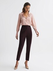 Reiss Berry Flora Wool Blend Tailored Trousers - Image 3 of 6