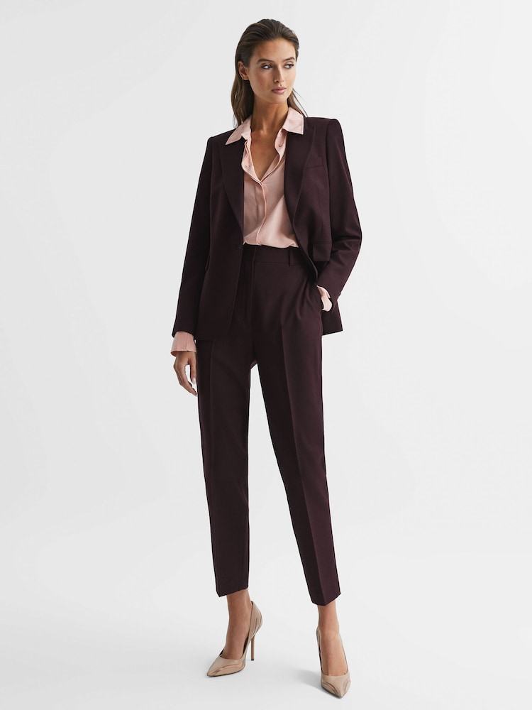 Reiss Berry Flora Wool Blend Tailored Trousers - Image 6 of 6