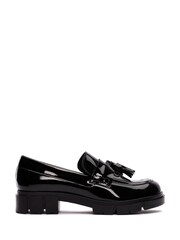 Clarks Black Patent Teala Loafer Shoes - Image 1 of 6