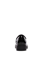 Clarks Black Patent Teala Loafer Shoes - Image 4 of 6