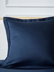 Ted Baker Blue Silky Smooth Plain Dye 100% Cotton Pillowcase - Image 1 of 3