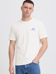 Blend White Sun Surf Crew Neck T-Shirt - Image 1 of 5