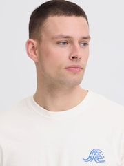 Blend White Sun Surf Crew Neck T-Shirt - Image 4 of 5