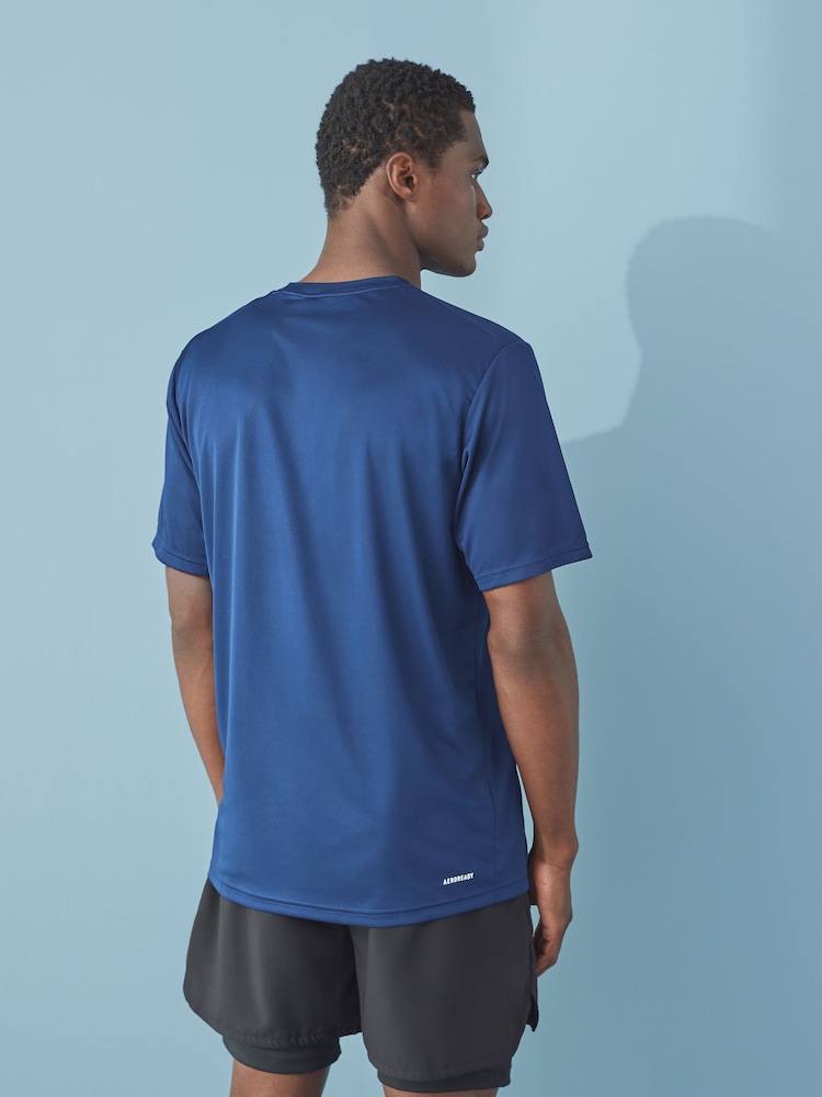 Donkerblauw - adidas Train Essentials Training T-Shirt - Image 3 of 6