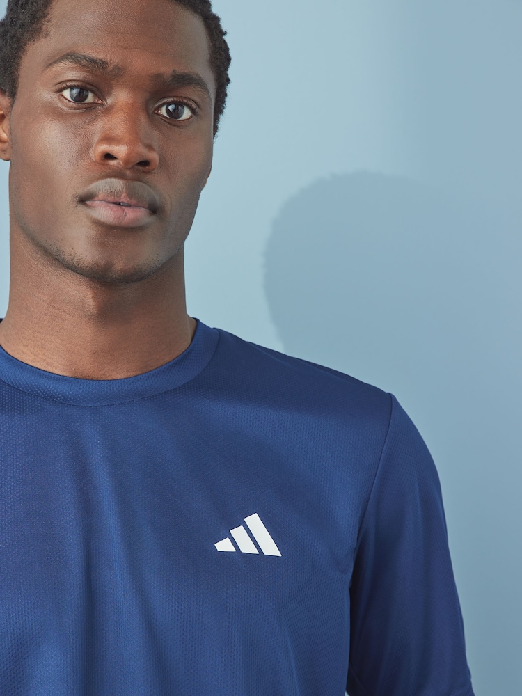 Donkerblauw - adidas Train Essentials Training T-Shirt - Image 4 of 6