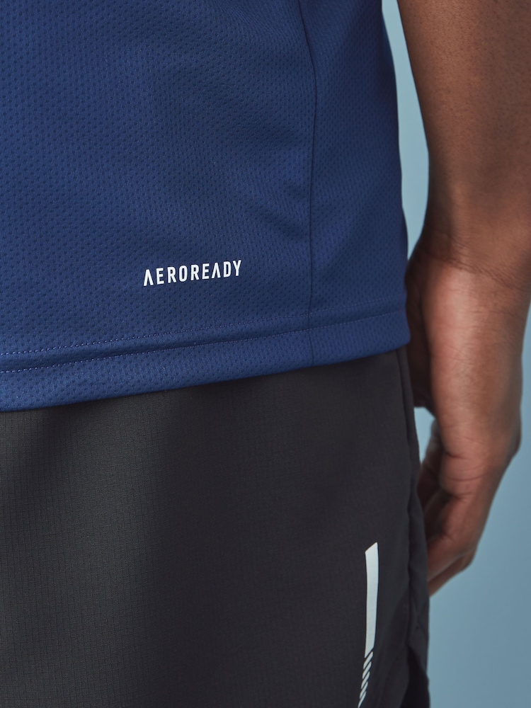 Donkerblauw - adidas Train Essentials Training T-Shirt - Image 5 of 6