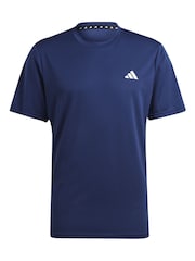 adidas Navy Blue Train Essentials Training T-Shirt - Image 6 of 6