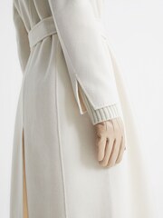 Reiss Soft Camel Gabrielle Leather Gloves - Image 3 of 4