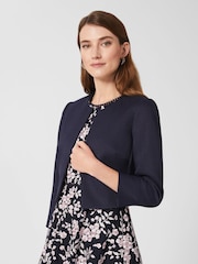 Hobbs Blue Petite Elize Jacket - Image 1 of 4