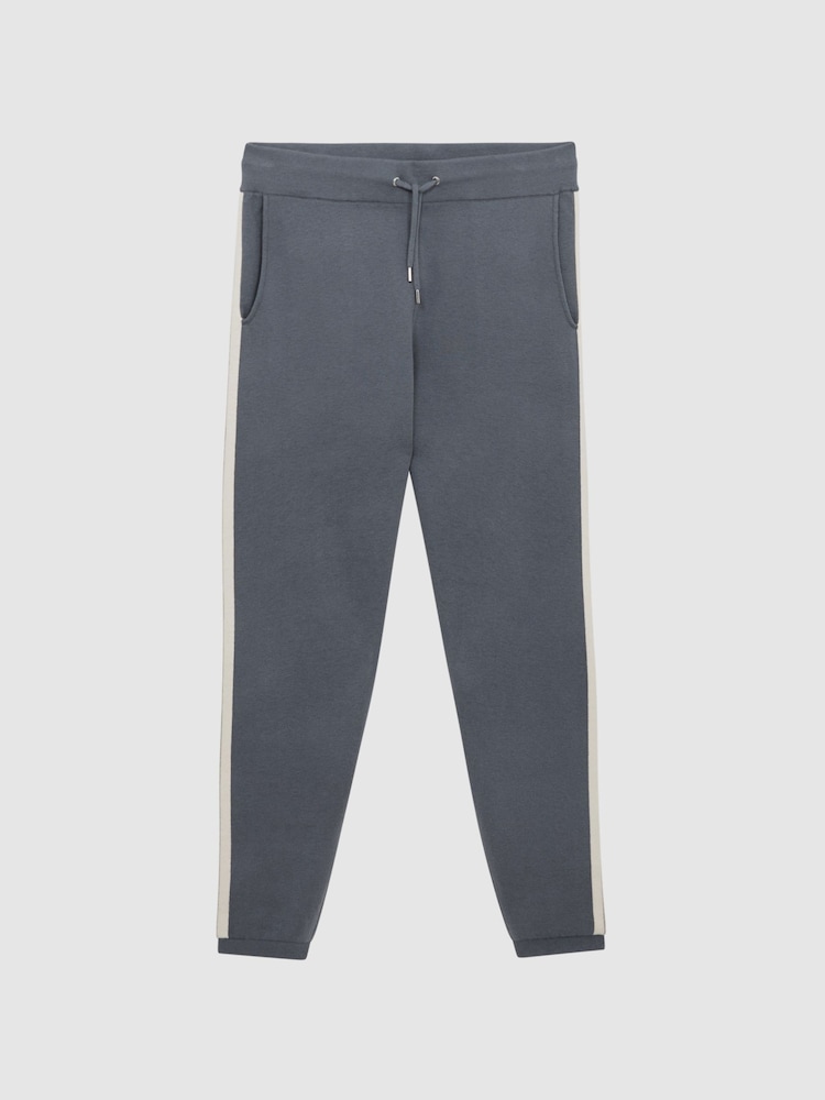 Reiss Airforce Blue Wix Knitted Joggers - Image 2 of 7
