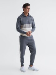 Reiss Airforce Blue Wix Knitted Joggers - Image 4 of 7