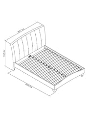 Bentley Designs Soft Grey Montreux Upholstered Bed - Image 4 of 4