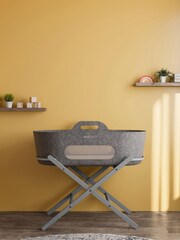 Snuz Grey Moses Basket Stand Set - Image 1 of 6