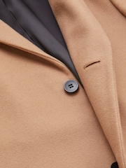 Calvin Klein Brown Recycled Wool Cashmere Coat - Image 7 of 7