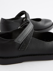 Black Matt School Mary Jane Crepe Sole Shoes - Image 5 of 7