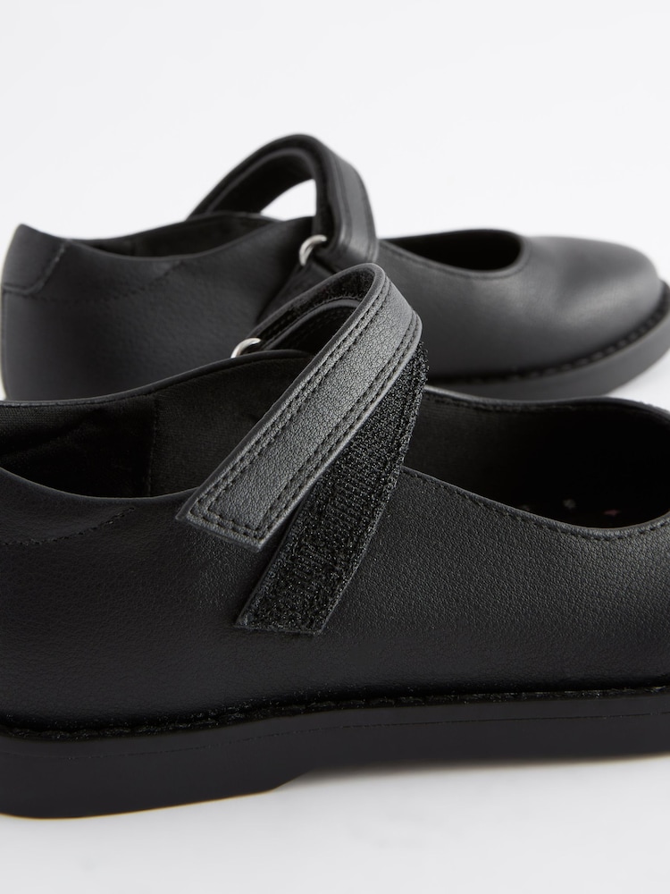 Noir mat - Chaussures School Mary Jane avec semelle en crêpe - Image 5 of 7
