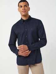 Tommy Hilfiger Blue Regular Fit Poplin Shirt - Image 1 of 6