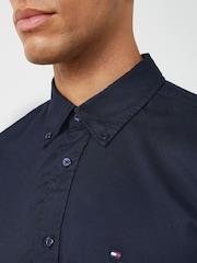 Tommy Hilfiger Blue Regular Fit Poplin Shirt - Image 3 of 6