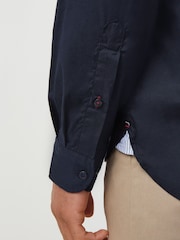 Tommy Hilfiger Blue Regular Fit Poplin Shirt - Image 4 of 6