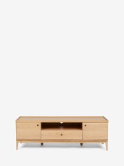 Jasper Conran London Oak Belgrave Oak Wide TV Unit - Image 3 of 9