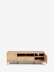 Jasper Conran London Oak Belgrave Oak Wide TV Unit - Image 4 of 9