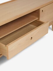 Jasper Conran London Oak Belgrave Oak Wide TV Unit - Image 8 of 9