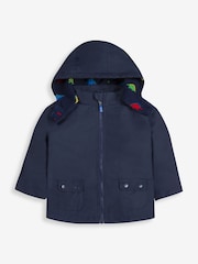 JoJo Maman Bébé Navy Blue Stegosaurus 4-In-1 Waterproof Polarfleece Jacket - Image 6 of 11