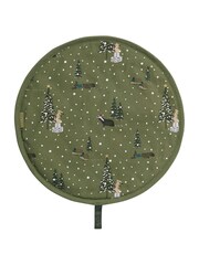 Sophie Allport Green Festive Forest Circular Hob Cover - Image 1 of 1