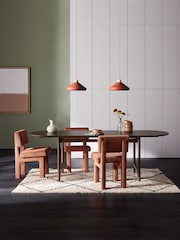MADE.COM Walnut Oak Veneer Maggie Extending Dining Table - Image 1 of 6