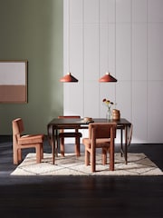 MADE.COM Walnut Oak Veneer Maggie Extending Dining Table - Image 2 of 6
