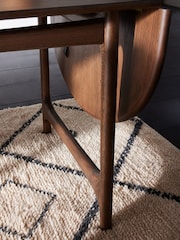 MADE.COM Walnut Oak Veneer Maggie Extending Dining Table - Image 3 of 6