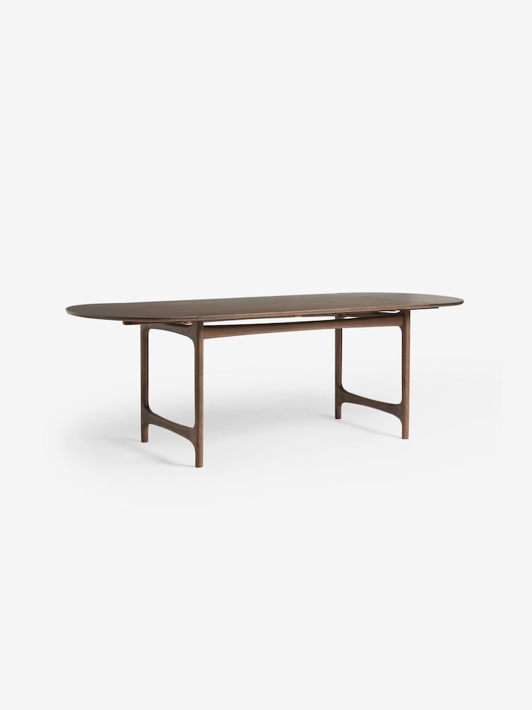 MADE.COM Walnut Oak Veneer Maggie Extending Dining Table - Image 6 of 6