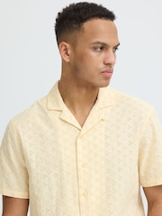 Blend Yellow Aulia Textured Open Knit Shirt - Image 4 of 5
