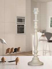 Searchlight White Lumi Candlestick Table Lamp - Image 1 of 4
