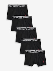 črna - Polo Ralph Lauren deški komplet 5 raztegljivih bokseric z logotipom - Slika 1 iz 2