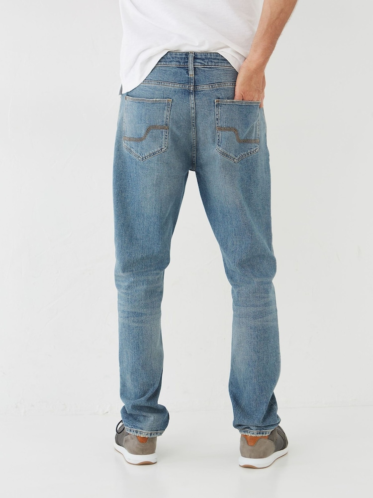 FatFace Blue Slim Authentic Wash Jeans - Image 2 of 5