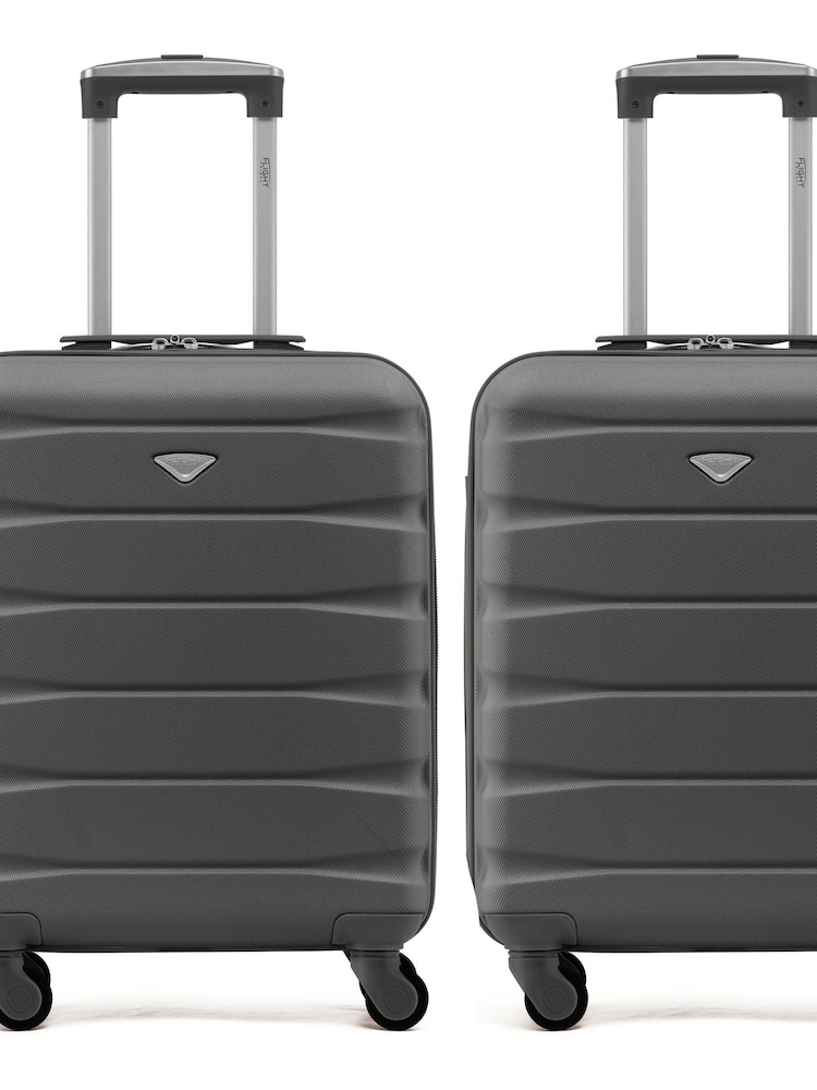 Flight Knight Ryanair Priority 4 Wheel ABS Hard Case Cabin Carry On Suitcase 55x40x20cm  Set Of 2 - Image 1 of 10
