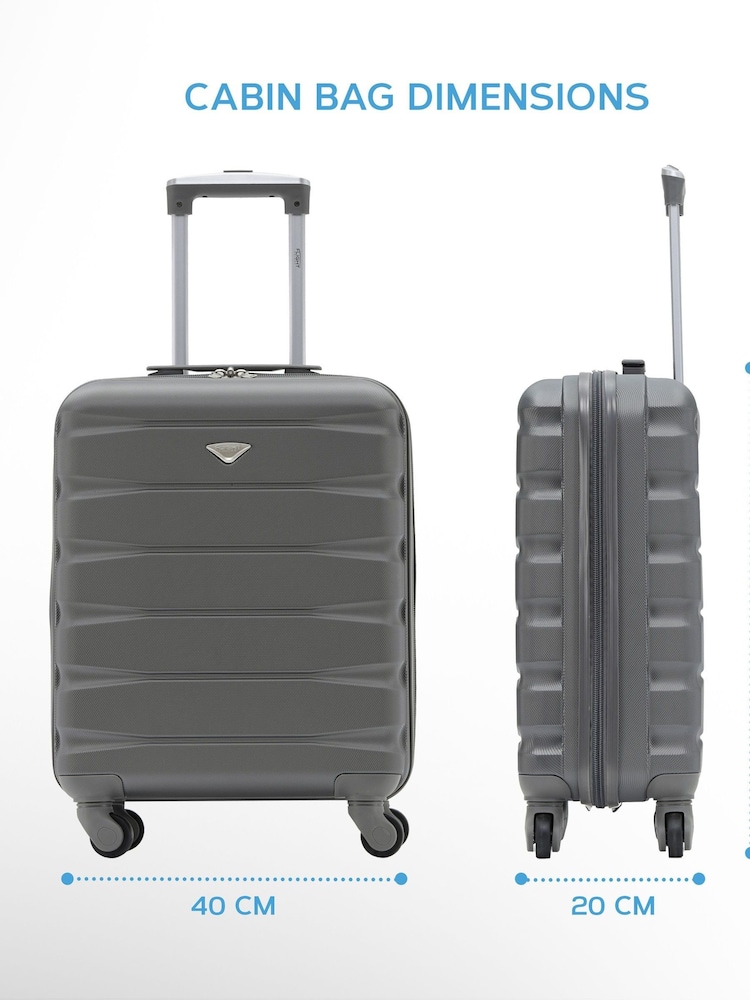 Flight Knight Ryanair Priority 4 Wheel ABS Hard Case Cabin Carry On Suitcase 55x40x20cm  Set Of 2 - Image 2 of 10
