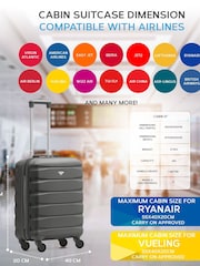 Flight Knight Ryanair Priority 4 Wheel ABS Hard Case Cabin Carry On Suitcase 55x40x20cm  Set Of 2 - Image 4 of 10