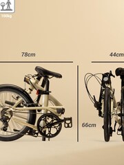 Decathlon Nude 20-Inch Btwin 500 Folding Bike - Image 5 of 6