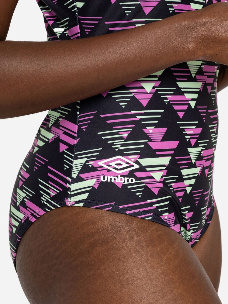 Umbro Printed Raceback Black Swimsuit - Image 4 of 6