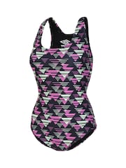 Umbro Printed Raceback Black Swimsuit - Image 5 of 6