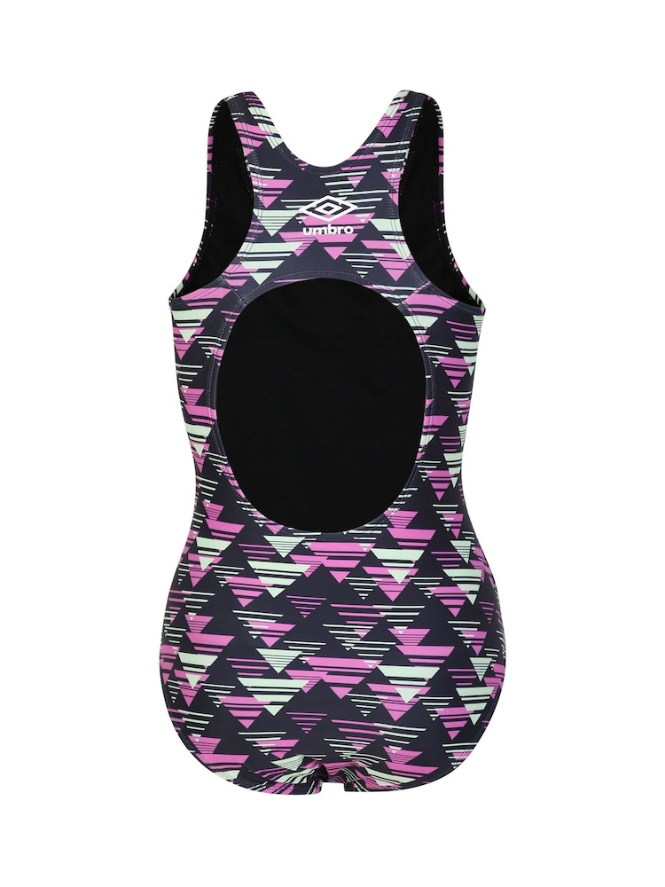 Umbro Printed Raceback Black Swimsuit - Image 6 of 6