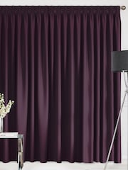 Aubergine Purple Montero Velvet Made To Measure Curtains - Image 2 of 9