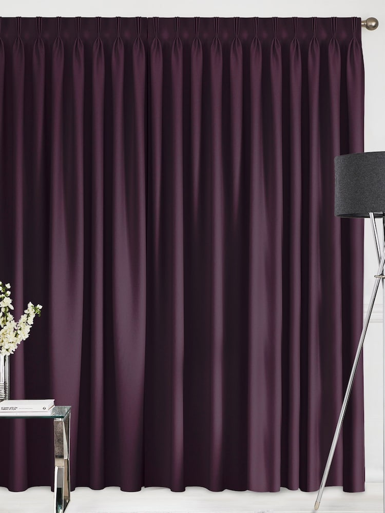 Aubergine Purple Montero Velvet Made To Measure Curtains - Image 2 of 9