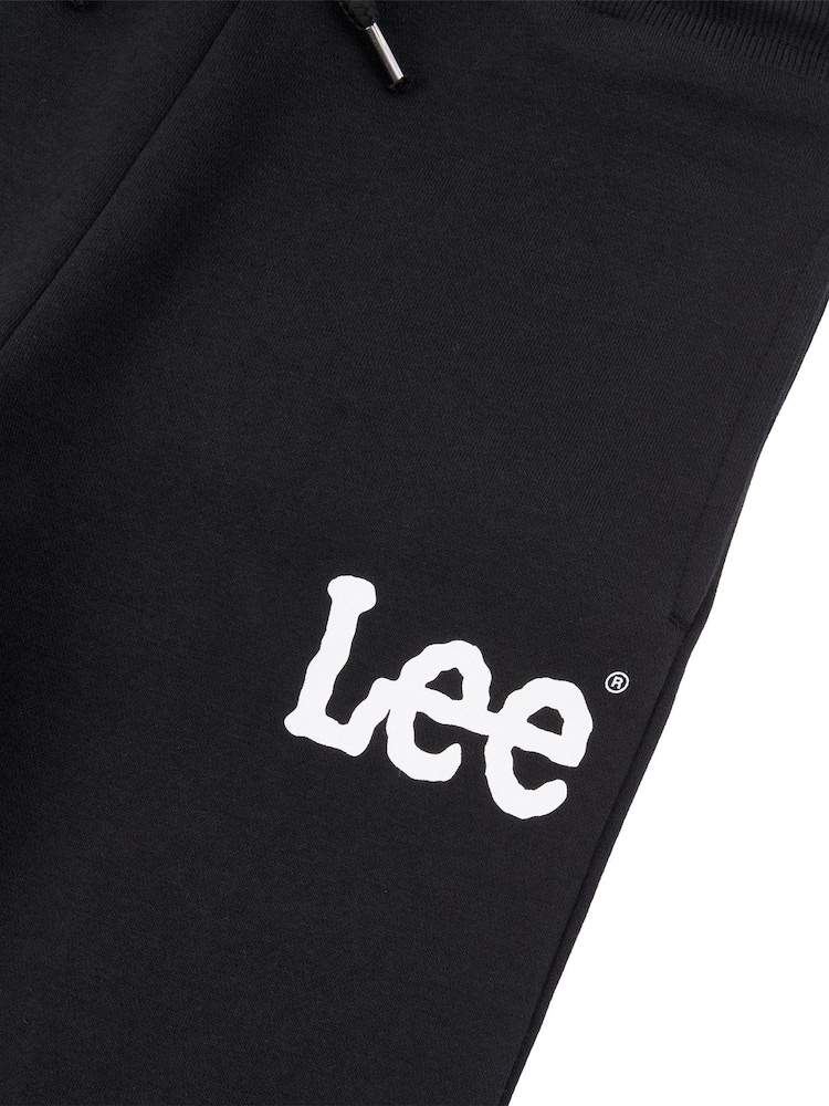 Lee Black Slim Leg Cuffed Joggers - Image 3 of 3